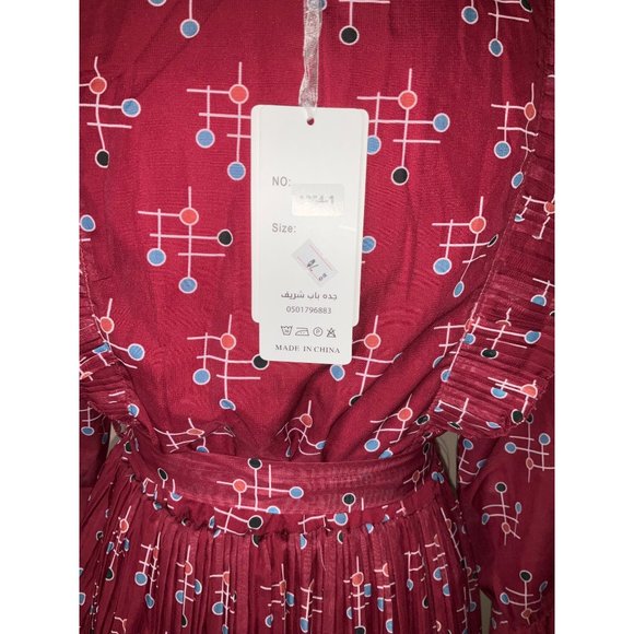 NWT- Women's  Fashion Collection Special Design Midi Dress- Size: Large - Picture 8 of 12